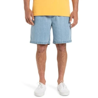 Abbildung von Quiksilver Taxer Jeans Shorts, Herren, Größe: Medium, Stone wash