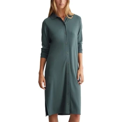 Abbildung von Marc O&#039;Polo Shirt Dress Jerseykleid, Damen, Größe: Medium, Deep emerald