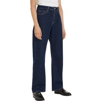 Abbildung von Tommy Hilfiger Loose fit Jeans »LOOSE STRAIGHT RW CLER«, mit Logo Badge