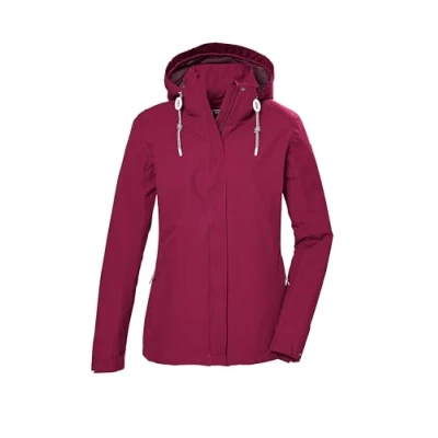 Abbildung von killtec Damen Funktionsjacke wasserdicht/Outdoorjacke mit abzippbarer Kapuze KOS 61 WMN JCKT, beaujolais, 44, 42858 000