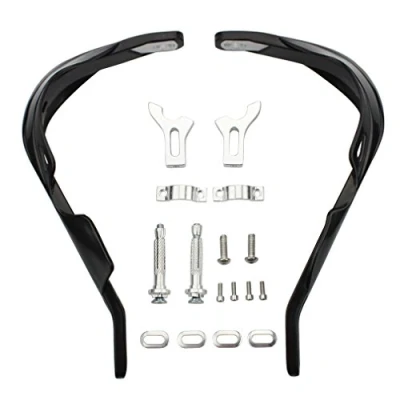 Abbildung von GOOFIT 7/8&quot; Aluminium Legierung Lenkerhandbürste Guards Schutzhandschützer Assy Ersatz für Motocross Motorrad Offroad Pitbike Dirtbike ATV Schwarz