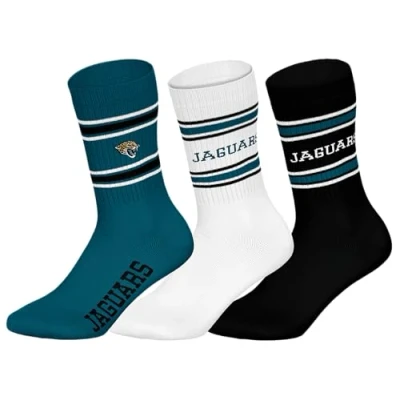 Abbildung von NFL Jacksonville Jaguars 3pk Crew Socks TEL/WHT/BLK 43/46