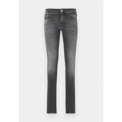 Abbildung von Mavi Adriana Jeans Skinny Fit, Damen, Größe: 25x28, Dark gret distressed glam
