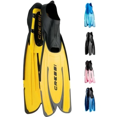 Abbildung von Cressi Agua Premium Flossen Self Adjusting zum Tauchen, Apnoe, Schnorcheln und Schwimmen, Rosa, 31/32