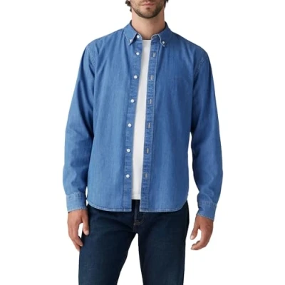 Abbildung von Levi&#039;s Authentic Hemd, Herren, Größe: Large, Woodrow mid wash