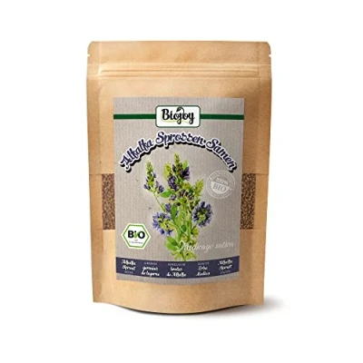 Abbildung von Biojoy BIO Alfalfa Sprossen Samen (500 g), getrocknet und ganz (Medicago sativa)