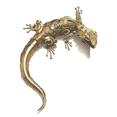 Abbildung von 3D Gecko Form Aufkleber Selbstklebend Reflektierend Wasserdicht Abziehbilder für Auto LKW Motorrad Fenster Stoßstange Wand, Gelb