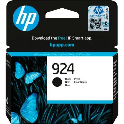 Abbildung von HP 924 (‎‎4K0U6NE) Schwarz Original Druckerpatrone, für OfficeJet Pro 8124e, 8122e, 8132e, 8135e, 8134e, 8125e All in One Drucker
