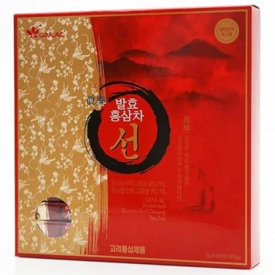 Abbildung von Roter Ginseng Tee ZEN Teebeutel 100 Koreanischer Getränk aus Korea Energie Vitalität Wohlbefinden 300g