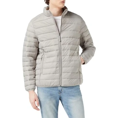 Abbildung von Amazon Essentials Herren Verstaubare, Leichte, Wasserabweisende Pufferjacke (Erhältlich In Big &amp; Tall), Hellgrau, XXL