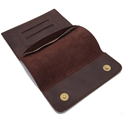 Abbildung von GERMANUS Starkes Rind Made in EU Leder Tabaktasche Tabakbeutel Drehertasche Drehtasche Tabaketui