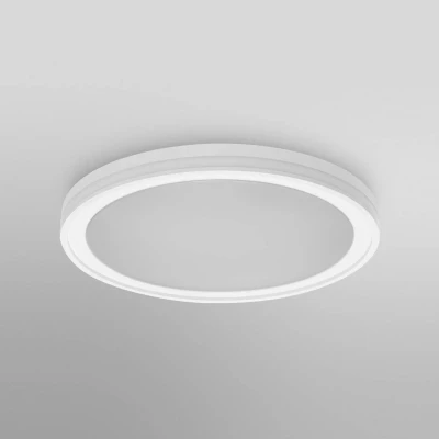 Abbildung von LEDVANCE ORBIS CIRCLE SMART+ WiFi Leuchte Ø 46cm, dimmbare runde LED Deckenleuchte für den Innenbereich, 28W, Farbtemperatur von 3000 6500K, 2400 Lumen, 2 Lichter weißes und farbiges Licht, weiß