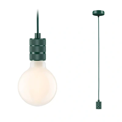 Abbildung von Paulmann Pendelleuchte »Tilla«, 1 flammig, Leuchtmittel E27 ohne Leuchtmittel, E27, max. 1x60W 230V, Stoff/Metall