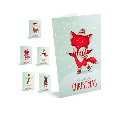 Abbildung von UNICEF Weihnachtskarten, 10 Stück, Wintertiere