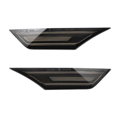 Abbildung von Satz LED Seitenblinker kompatibel mit Honda Civic X 2016 2022 Smoke inkl. dynamischem Lauflicht &amp; Positionslicht, Rauchgrau