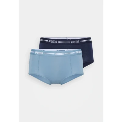 Abbildung von Puma Women MINI 2 PACK Panties, Damen, Größe: Small, Dusk blue/dark blue