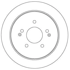 Abbildung von TRW DF6901 Bremsscheibe 284 10 5 112 voll lackiert SSANGYONG: Korando III Off Road