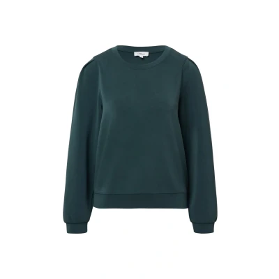 Abbildung von s.Oliver MIT PUFFÄRMELN Sweatshirt, Damen, Größe: 34, Tannengrün