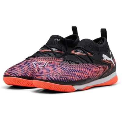 Abbildung von Puma Future 8 Match JR Unisex Fußballschuh Halle für Kinder, Größe: 38.5, Black/white/glowing red Schuhe