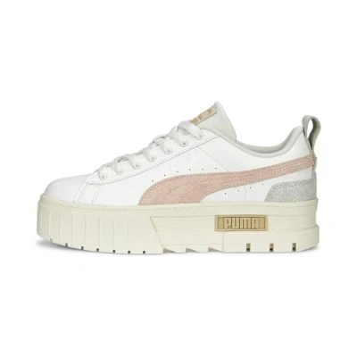 Abbildung von Puma Mayze WNS Sneaker low, Damen, Größe: 38.5, Warm white Leder und lederimitat