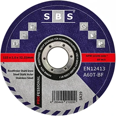 Abbildung von SBS Trennscheiben 115 x 1,0mm 10 Stück INOX Flexscheibe Profi Qulität Trennscheibe für Stahl, Edelstahl, uvm.