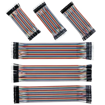 Abbildung von Jumper Wire 40x 10cm、40x 20cm ，Male to Male, Female Female,Male Wires Insgesamt 240 Artikel Breadboard , Kabel Steckbrücken 28AWG Drahtbrücken für M2M/F2M/F2F Arduino (10*3+20*3)