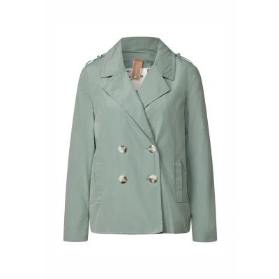 Abbildung von Street One Doppelreihiger Blazer, Damen, Größe: 36, Grün