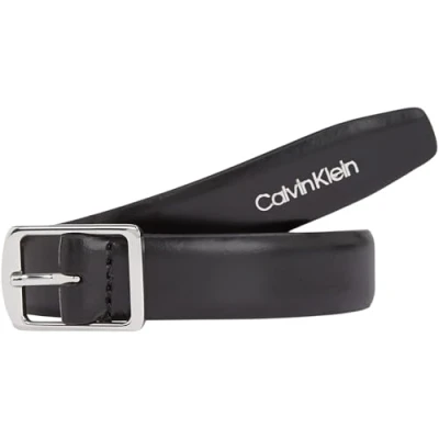 Abbildung von Calvin Klein SLIM Square Buckle BELT Gürtel, Damen, Größe: 90, Black