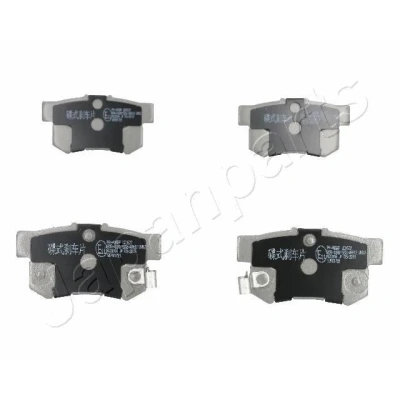Abbildung von ASHIKA 51 04 405 Bremsbelagsatz Hinterachse SUZUKI: SX4 I Hatchback, SWIFT 3, Saloon, HONDA: Jazz CIVIC 8, PRELUDE 4, FIAT: Sedici