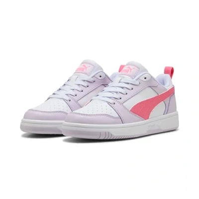 Abbildung von PUMA Rebound V6 LO JR Sneaker, Lilac Frost Magic Rose White, 35.5 EU