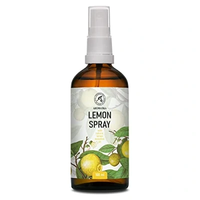 Abbildung von Zitrone Aromaspray 100 ml mit ätherischem Zitronenöl Aromatherapie Raumspray Spray zur Aromatisierung der Luft Raumnebel Kissen und Leinenspray Raumduft Duftspray