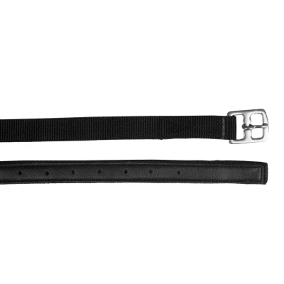 Abbildung von Horka Steigbügelriemen Nylon Schwarz/Silber 115