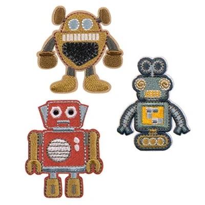 Abbildung von LÄSSIG Textilsticker selbstklebend/Textile Woven Sticker Robots