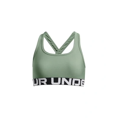 Abbildung von Under Armour Sport BH Silica green für Kinder, Größe: 127 137,