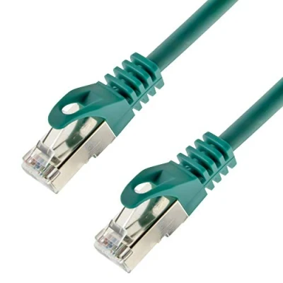 Abbildung von Netzwerkkabel S/FTP PIMF Cat. 7 15 Meter grün Patchkabel Gigabit Ethernet LAN DSL CAT7 Kabel