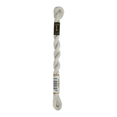 Abbildung von Anchor Perlgarn Stärke 5 4585000 00397 perlgrau Stickgarn, 100 % Baumwolle, 5g Strängchen