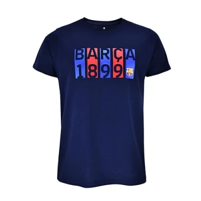 Abbildung von FC Barcelona T Shirt Offiziell Flag Navy Barça, Unisex, XXL