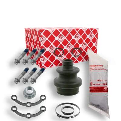 Abbildung von FEBI BILSTEIN 24184 Achsmanschette Hinterachse, getriebeseitig Gummi MERCEDES BENZ: W124 Saloon, E Class Estate