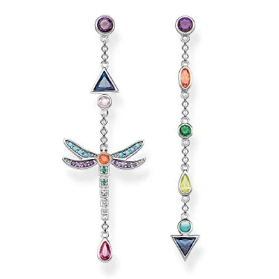 Abbildung von Thomas Sabo Damen Ohrringe Libelle Bunt 925 Sterling Silber H2033 313 7