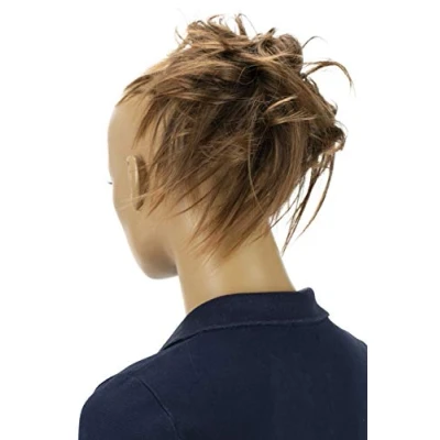 Abbildung von CAISHA Jumbo Haarteil Haargummi Dutt Flora Hochsteckfrisuren Brautfrisuren Natürlich Gewellt Unordentlich DM17cm Braun Mix G8F