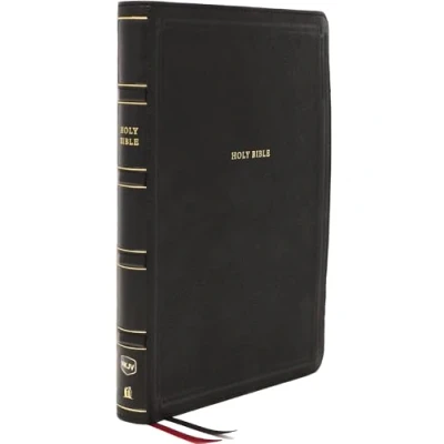 Abbildung von NKJV, Deluxe End of Verse Reference Bible, Personal Size Large Print, Leathersoft, Black, Red Letter, Comfort Print: Holy New King James Version