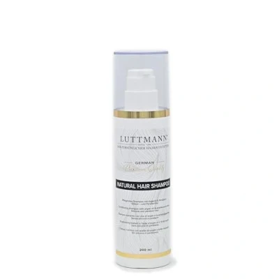 Abbildung von LUTTMANN® Natural Hair Shampoo 200 ml Perücken Haarersatz Zweithaar Intensive Reinigung für sämtliche Echthaarperücken, Haarteile sowie Extensions und Eigenhaar