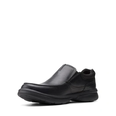 Abbildung von Clarks Herren Bradley Free Slipper Black Tumbled Leather