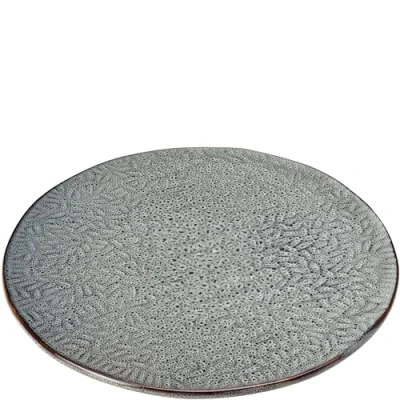 Abbildung von Leonardo Matera Tortenplatte Große Servierplatte aus Keramik Runde Platte für Kuchen, Torten, Tarte, Pizza etc. Durchmesser 34 cm Mikrowellengeeignet, spülmaschinenfest Anthrazit, 022986