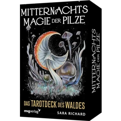 Abbildung von Mitternachtsmagie der Pilze: Das Tarotdeck des Waldes. Entdecke die geheimnisvolle Welt Pilze in 78 einzigartigen Tarotkarten