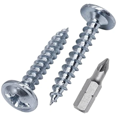 Abbildung von (200 Stück) Verzinkter Stahl 4,0 x 25 mm Holzschrauben, Metallschrauben, modifizierter Halsspannkopf, Selbstschneidend (200, mm)