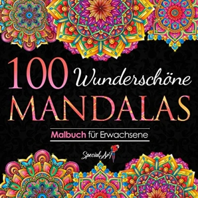 Abbildung von 100 Wunderschöne Mandalas: Malbuch für Erwachsene mit zauberhaften Mandalas zum Entspannen und Abbauen von Stress. (Volumen 3) (Mandalas Sammlung, Band