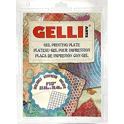 Abbildung von Gelli Arts GL013964721027 Gel Druckplatte, 22,9 x 30,5 cm, transparent