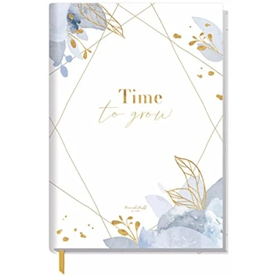 Abbildung von Notizbuch A5 liniert [Dainty Flower] von Trendstuff by Häfft 124 Seiten, 62 Blatt ideal als Tagebuch, Bullet Journal, Ideenbuch, Schreibheft nachhaltig &amp; klimafreundlich