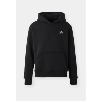 Abbildung von Alpha Industries Hoodie Unisex Kapuzenpullover, Größe: XL, Black/chrome